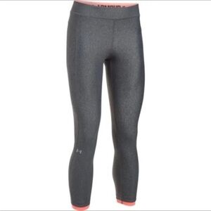 Under Armour Grey Women’s Running Compression Legging Cropped Work Out Medium